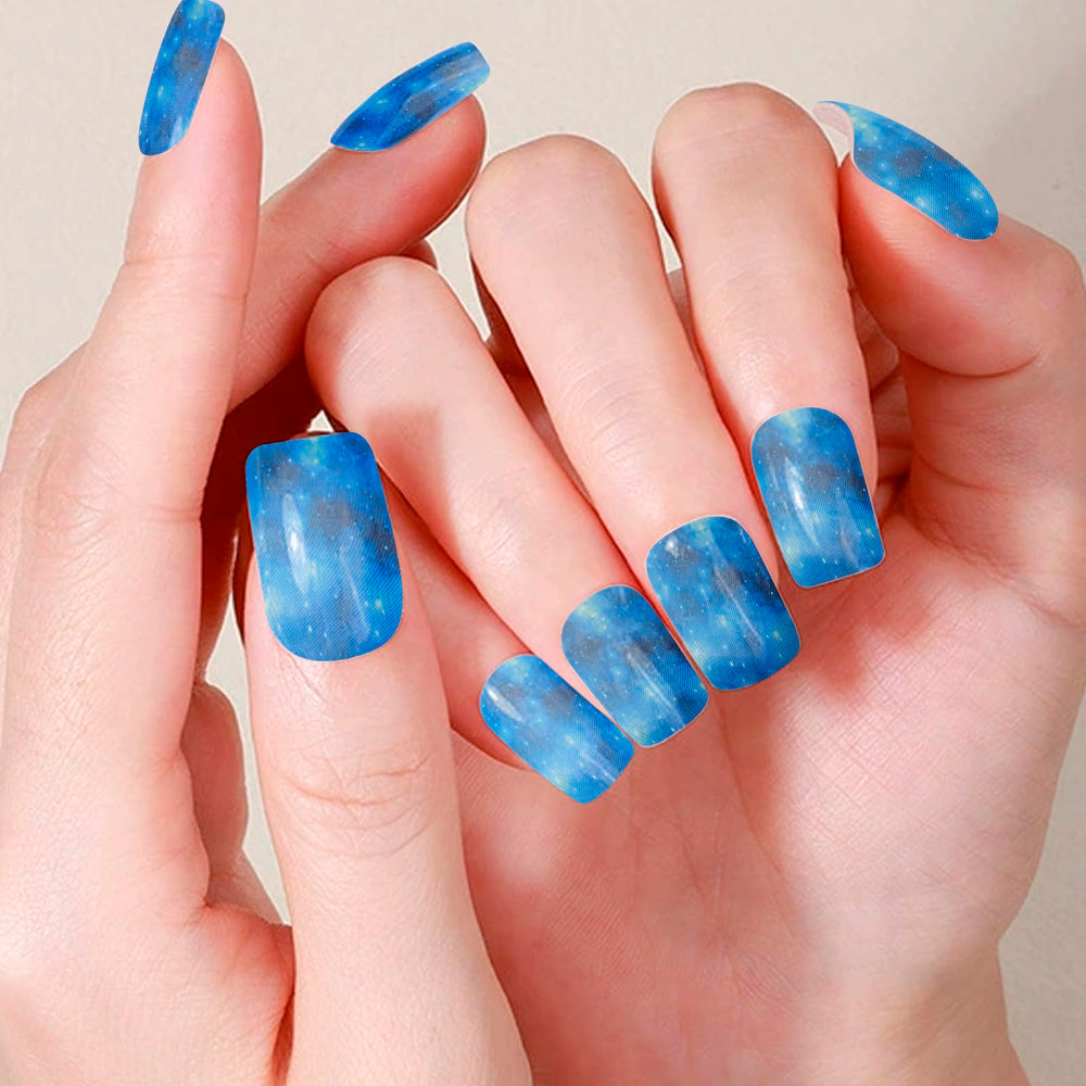 WOKOTO finished manicure with mixed patterns showing stylish result benefit