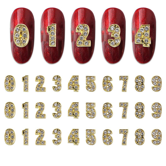 WOKOTO front packaging showing 30 gold number charms and box for easy storage and travel