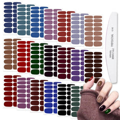 WOKOTO front packaging showing 20 sheets and included nail file for instant manicures