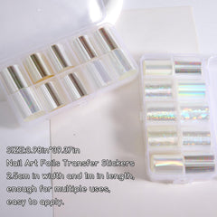 WOKOTO close-up of pearlescent foil texture revealing holographic sparkle