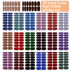 WOKOTO sheet layout displaying multiple pre-cut strips for varied nail sizes and easy selection