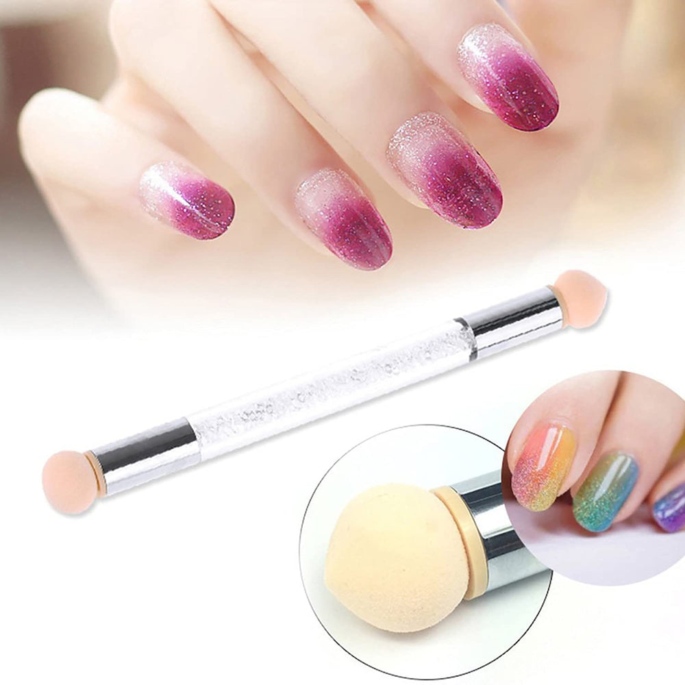 WOKOTO brushes shown next to fingers for clear size and scale