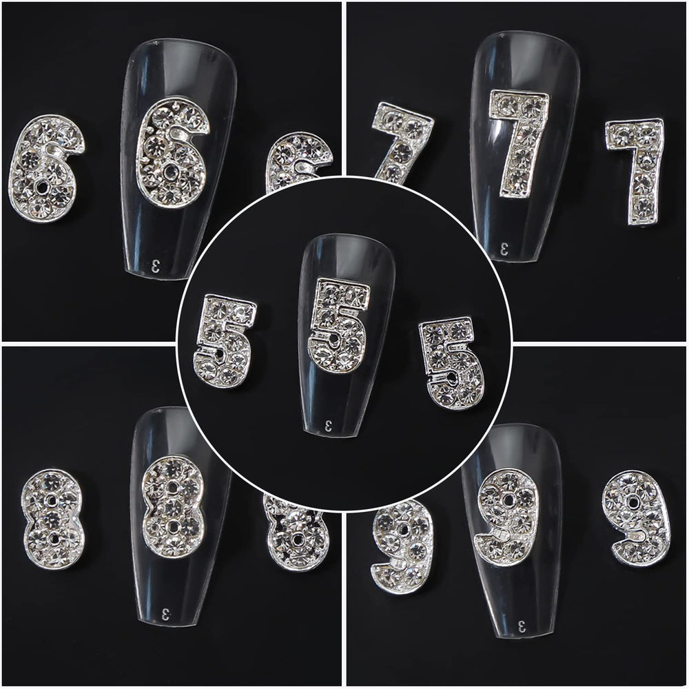 WOKOTO variety of numeral charms spread out, visualize styling options