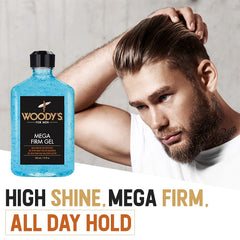 Woody's gel on hand demonstrating easy spreadability and control