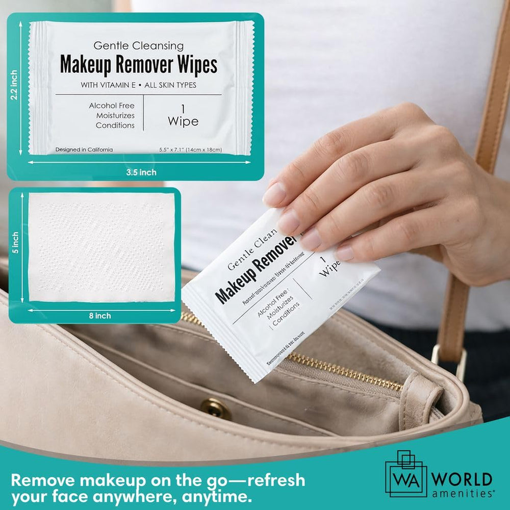 World Amenities wipes beside moisturizer for post-cleanse hydration