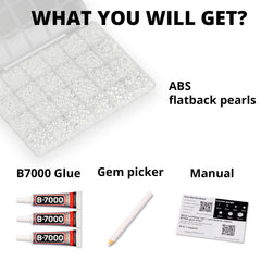 Worthofbest 24-grid tray top view keeping pearls organized for quick access