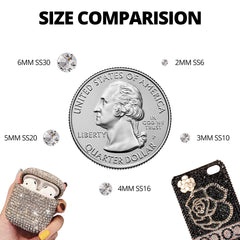 Worthofbest rhinestones being placed on a jean pocket showing decorative upgrade benefit