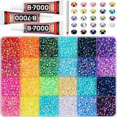 Worthofbest front packaging showing full rhinestone kit and tools, ideal for gifting