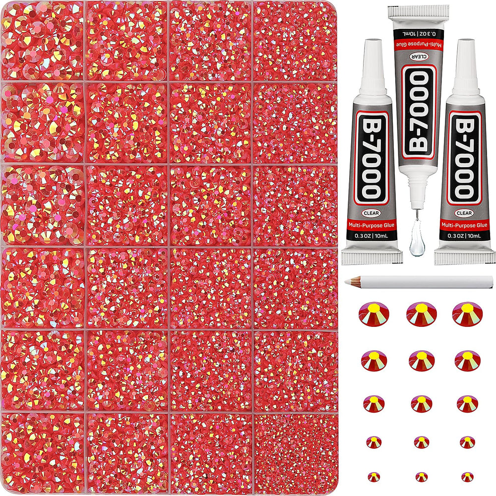 Worthofbest front packaging showing full rhinestone kit and benefits