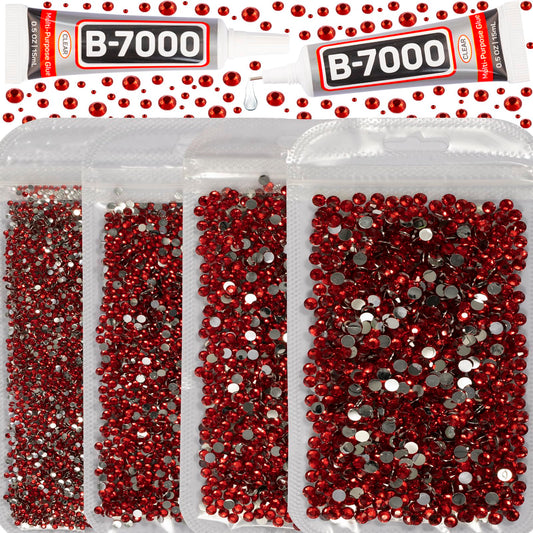 Worthofbest front packaging showing full rhinestone kit and glue for easy crafting