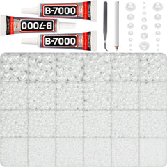 Worthofbest front packaging showing 24-grid case and contents for organized crafting