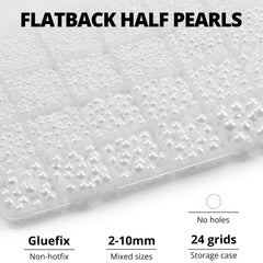 Worthofbest mixed pearls arranged by size to illustrate the 2–10mm variety for precise design planning