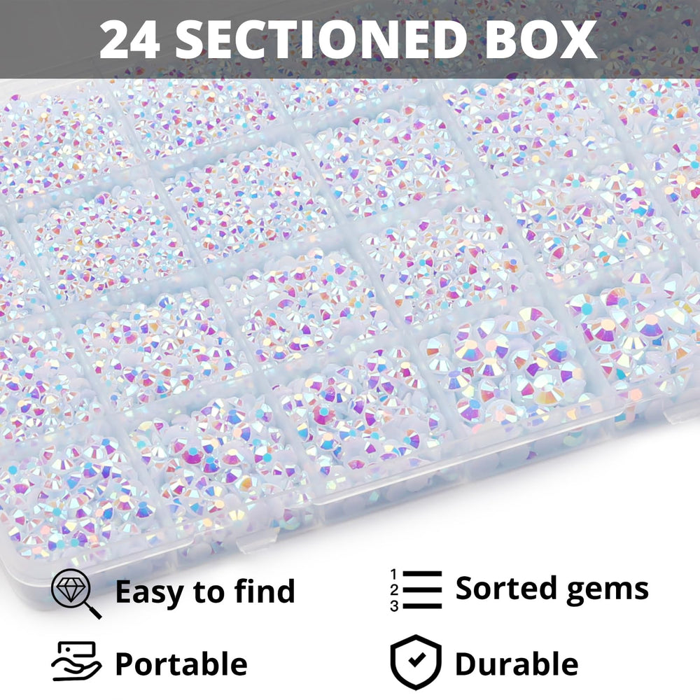 Worthofbest open storage case with sorted compartments for easy access and organization