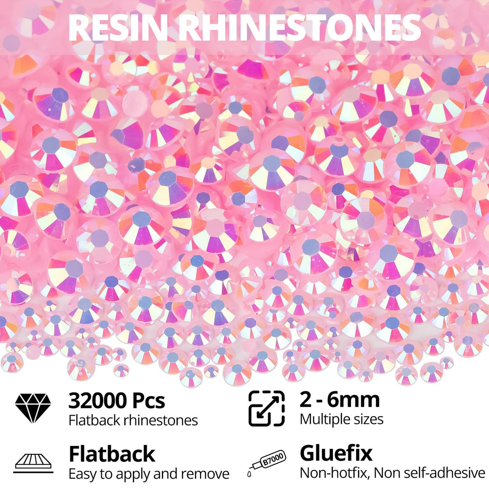 Worthofbest close-up of faceted pink rhinestone surface highlighting superior sparkle