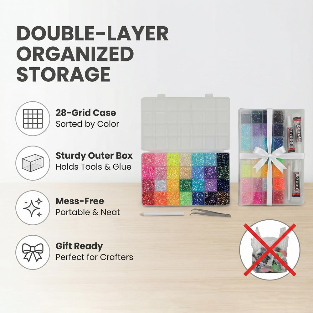 Worthofbest sturdy outer storage case protecting sorted supplies