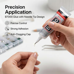 Worthofbest tweezers wax picker and B-7000 glue tools, enables accurate placement and strong bond