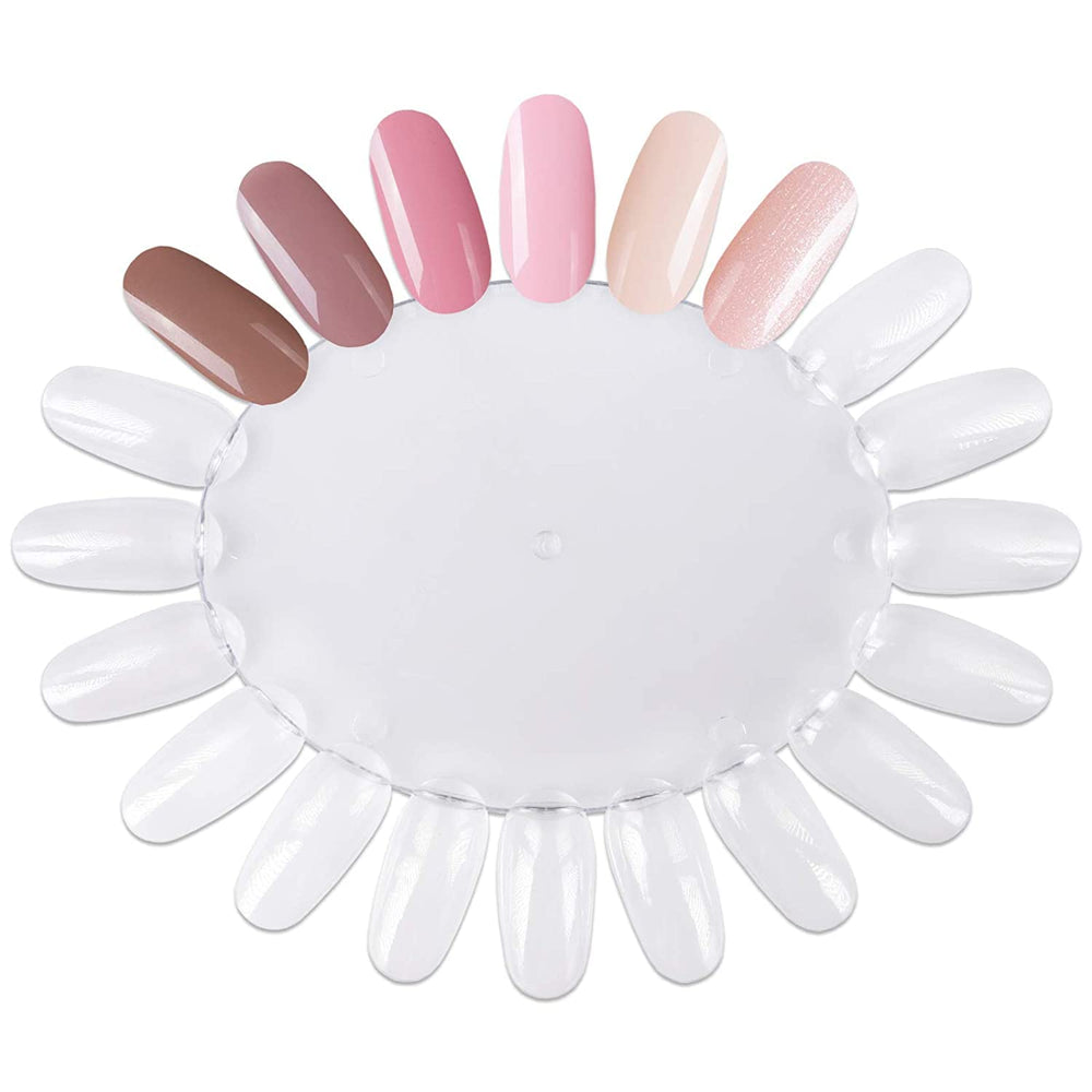 Worutuk front view swatch wheel showing 20 clear tips for easy color display and selection