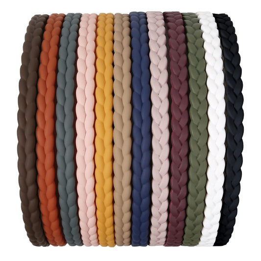 WOVOWOVO front view of 12-pack headbands showing assortment and value