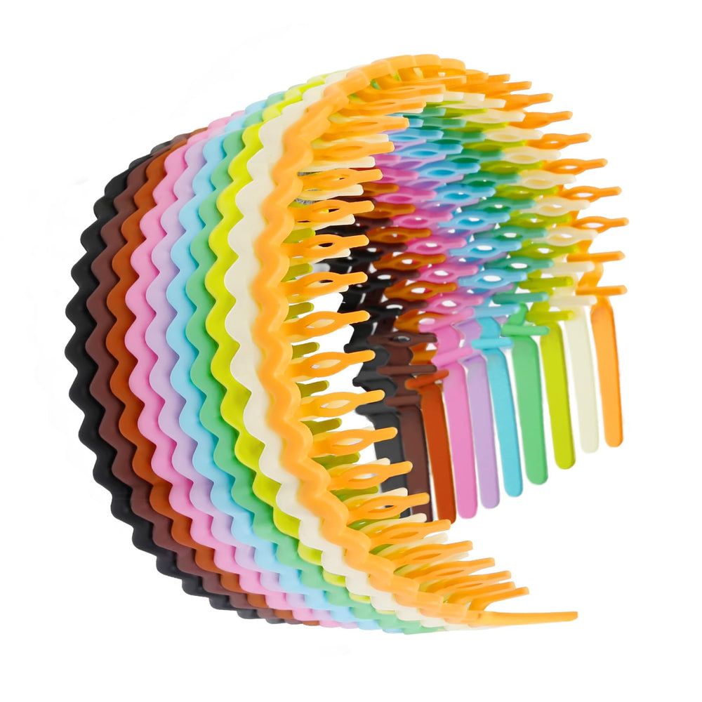 WOVOWOVO front pack view showing ten colorful headbands and value pack benefit