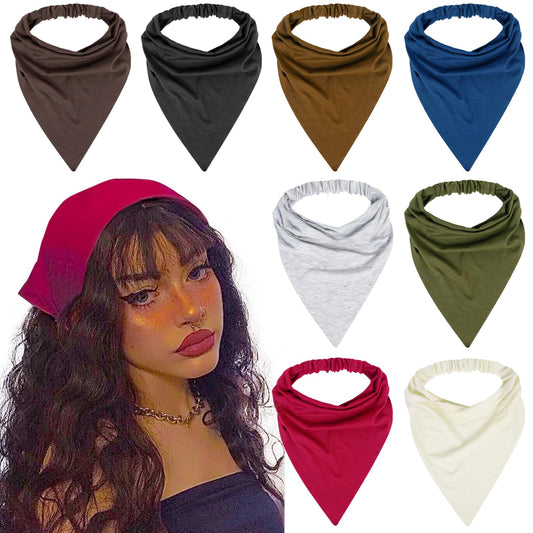 WOVOWOVO front packaging showing eight colorful head scarves and convenience