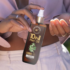 WOW Skin Science oil drop pouring into palm for easy, targeted use