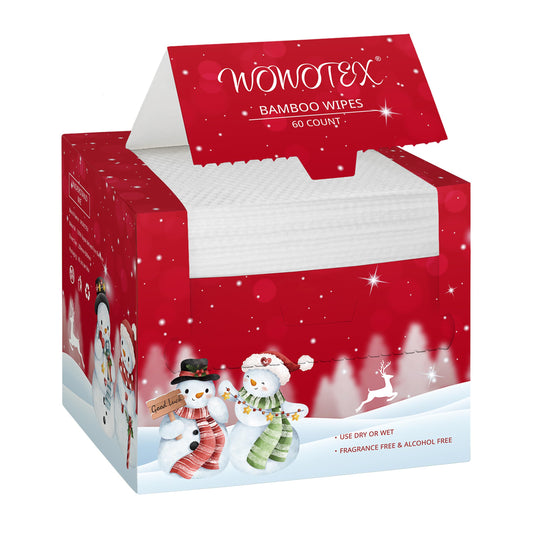 WOWOTEX front box packaging showing 60 count and size benefits