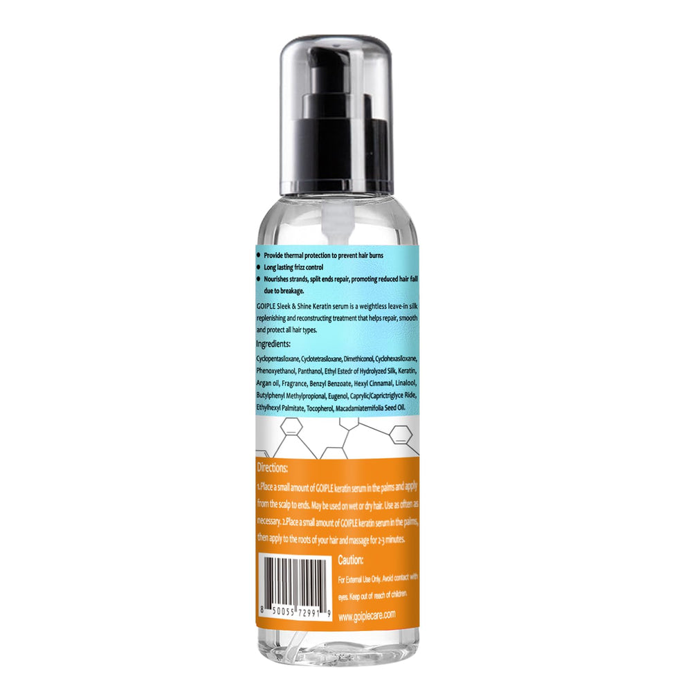 WOZUTUNT close-up of main ingredients highlighting keratin and castor oil benefits