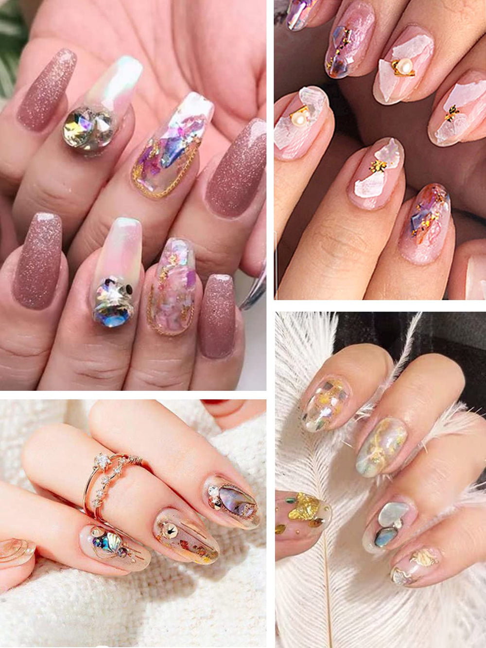 Wsimily lifestyle shot of manicure on table showing decorative impact for everyday wear