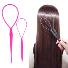 WSYUB close-up of loop tip showing bendable end that protects hair