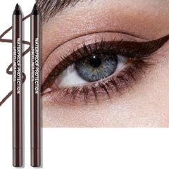 Wugbc front view of two dark brown pencils showing packaging and product benefit precise definition