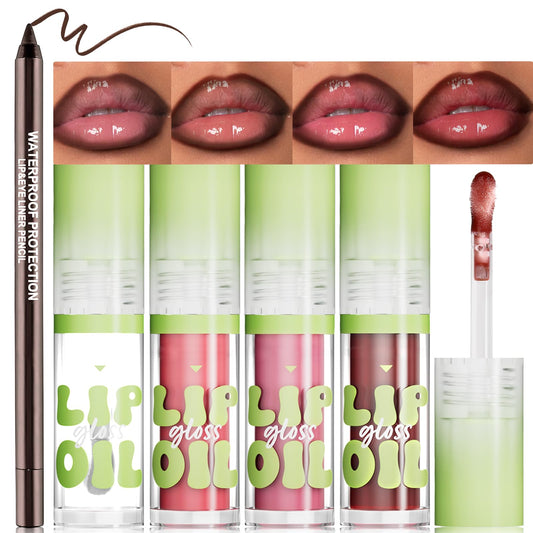 Wugbc front packaging showing lip liner and lip oil, convenient gift-ready set