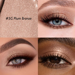 Wugbc plum bronze texture swatch on arm highlighting creamy shimmer payoff