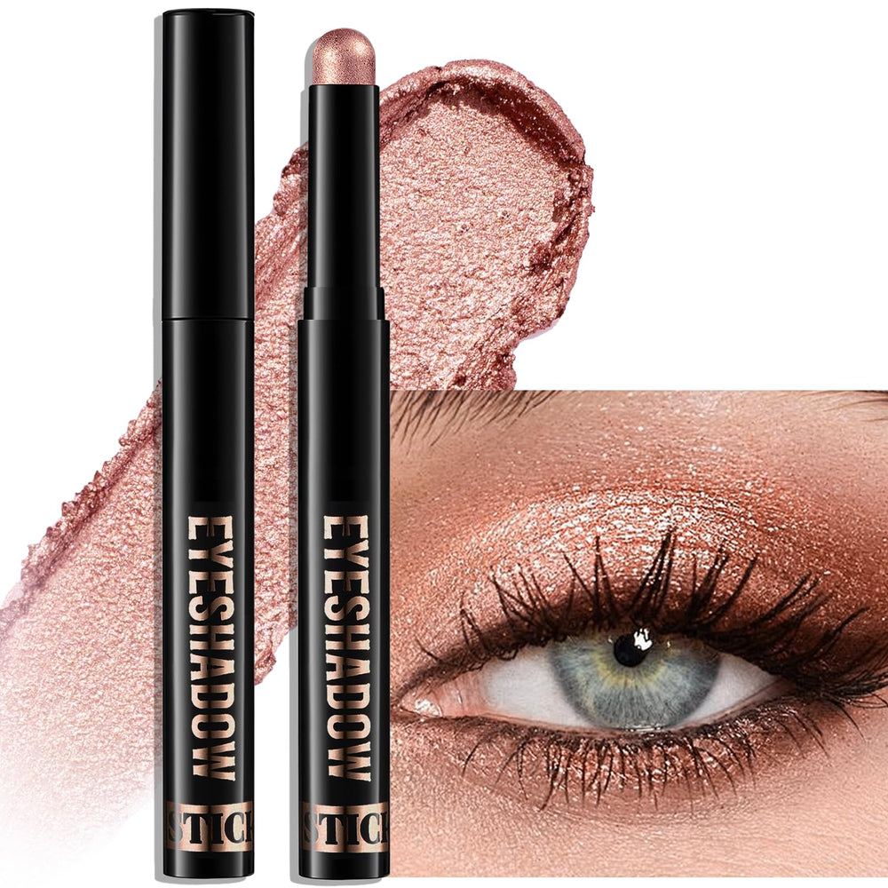 Wugbc product front view showing rose gold shimmer and compact packaging benefit portability