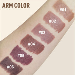 Wugbc flatlay of six shades illustrating versatile color range for every skin tone