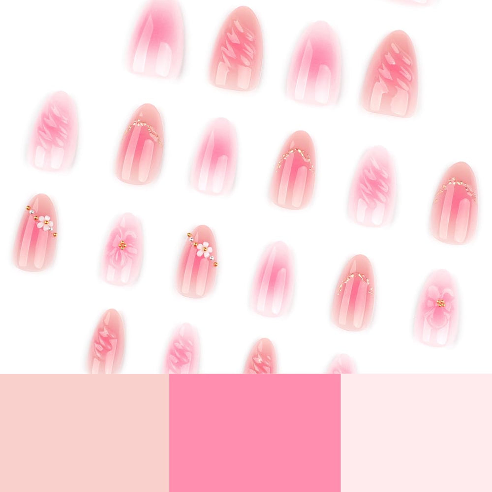 WUHCIM nails shown in hand to demonstrate natural size and fit