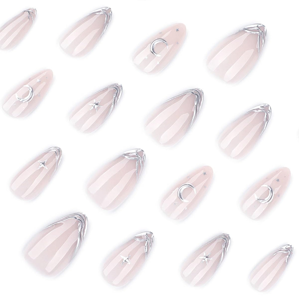 WUHCIM detail of silver star and moon accents delivering eye-catching metallic flair