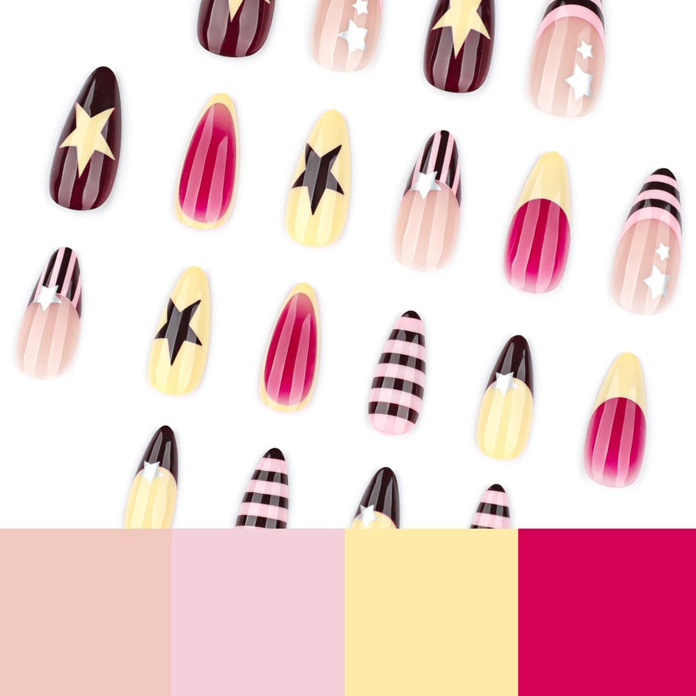 WUHCIM layout showing twelve sizes to help match each natural nail