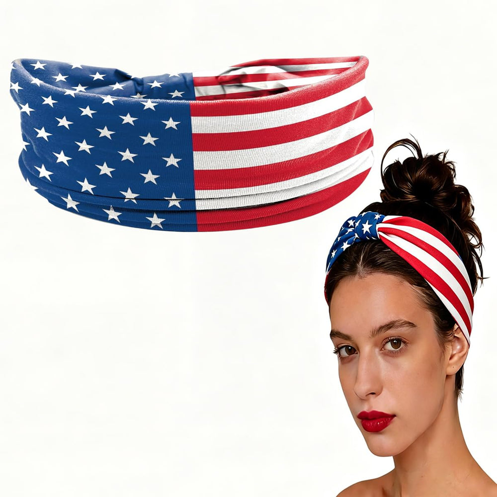 Wuhetyo front view showing flag and star pattern for instant patriotic flair