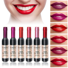 WYBLZPXZ front packaging showing six wine lip tint bottles and shades for variety