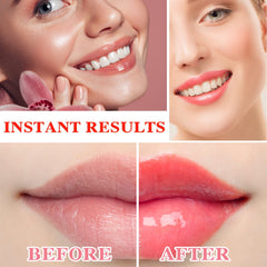 WYBLZPXZ applied on model lips demonstrating natural plumping and color