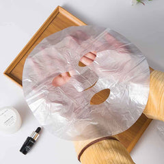 WZLL.SLSP film applied on face to lock in moisture and nutrients