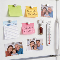 XEAOHESY magnets holding notes on fridge illustrating strong hold