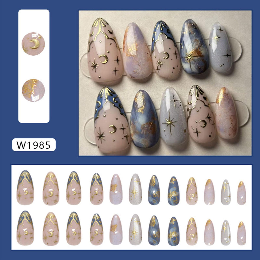 Xenophoer press-on nails on model hand demonstrating wearable look and elegance