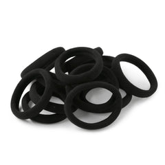XIMA front packaging showing 60 black hair ties with compact benefit