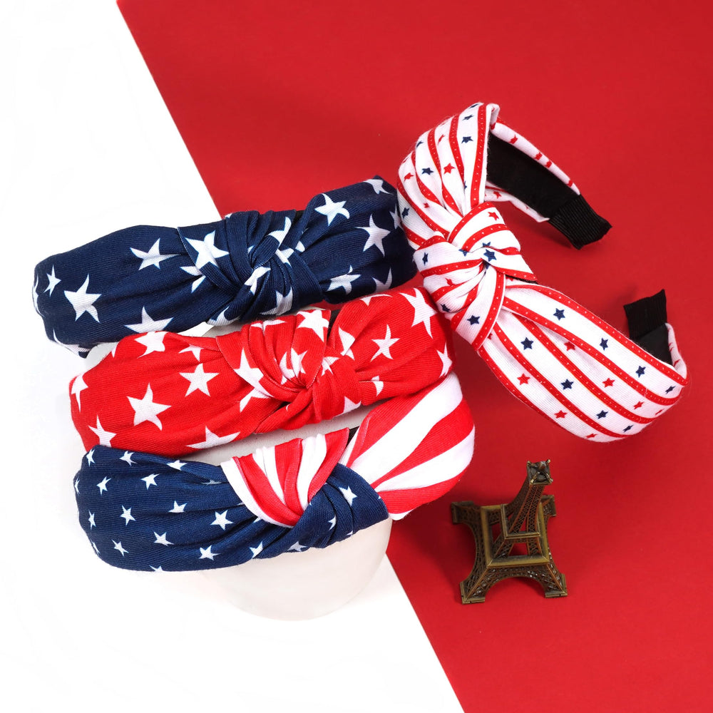 Xinsoloyue close-up of stars and stripes fabric pattern for vivid patriotic style