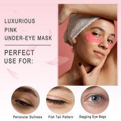 Xiuxixu under-eye patch gel detail highlighting firm adherence benefit