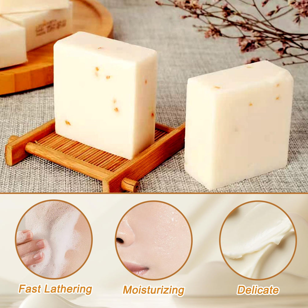 XMXueMei soap lathered in hand demonstrating gentle cleansing foam benefit