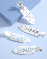 xo, Fetti clips inside goodie bag ready as bridal shower favors