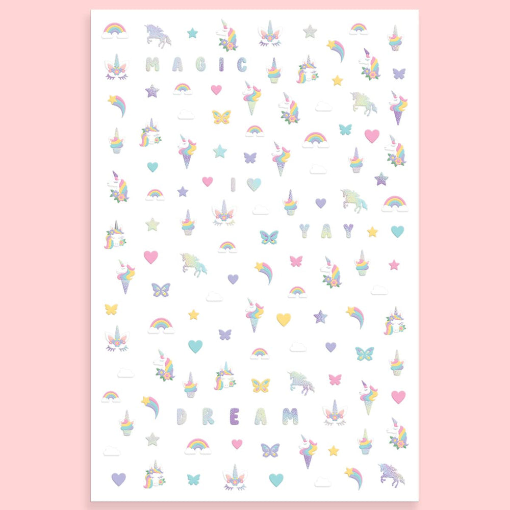 xo, Fetti sheet beside ruler showing improved larger decal sizes for easier application