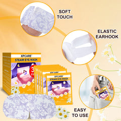 Chamomile detail on XPCARE mask emphasizing calming scent benefit